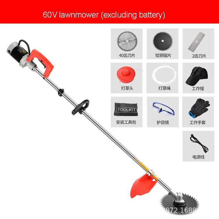 Grass Cutter Cordless Electric Wire Brush Lawn Mower Electric Motor