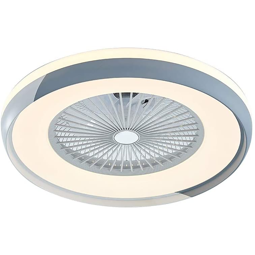 23.5 Inch Modern Acrylic LED Decorative Ceiling Fan with 6 Wind Speeds Smart Morden Dining Room Light Lamp