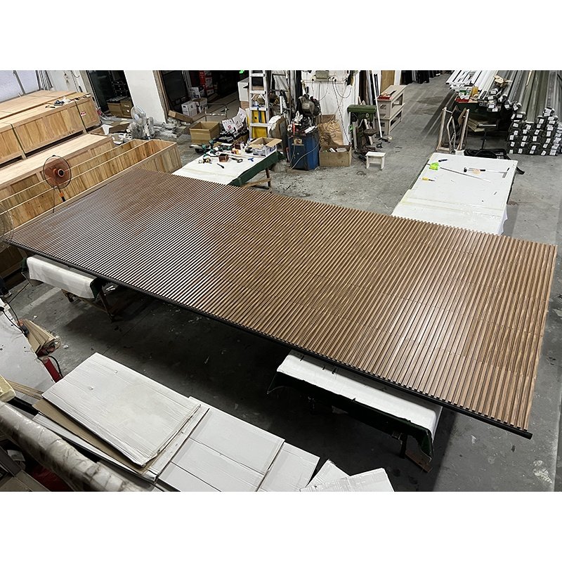 Aluminum Alloy Wood Grain Color Grille Invisible Great Wall Board Garage Door Manufacturer