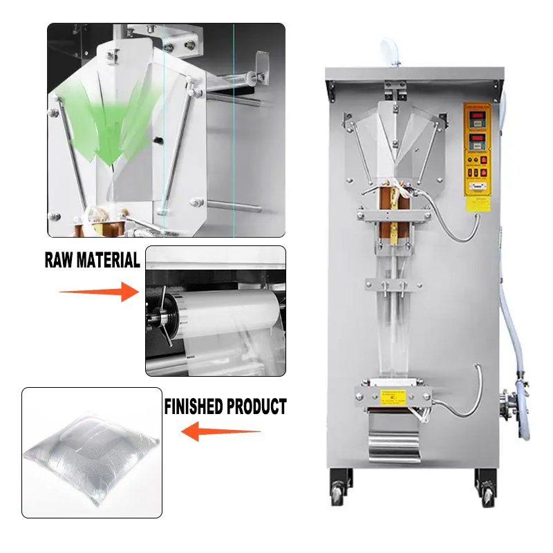 Pick 500lph All Stainless With UV High Efficiency Sachet Pure Water Making Filling Sealing Packaging Machine Price in Ghana