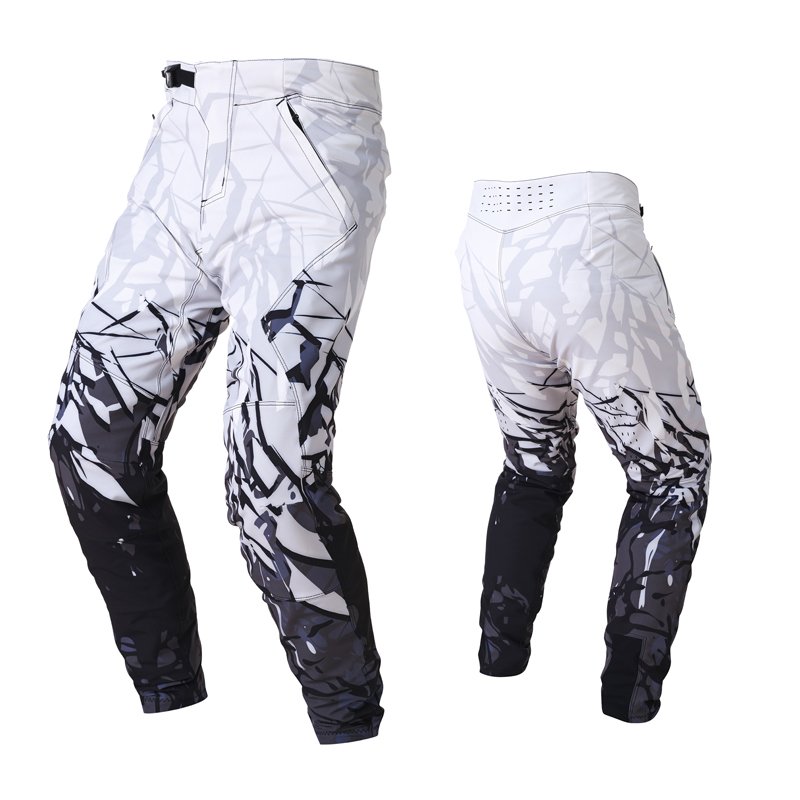 Custom OEM Brand White Black Off-Road Dirt Bike Motorcycle Riding Gear Motorsport Racing Motocross Trousers Pants Suits