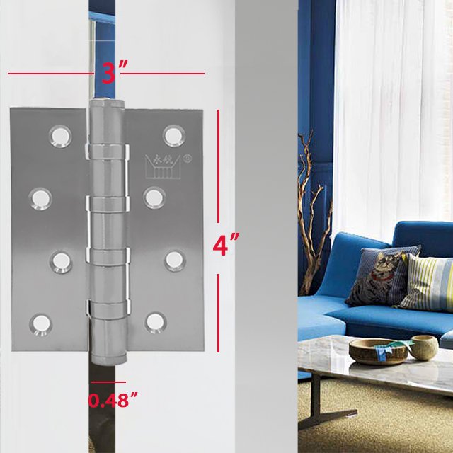 Butt Door Hinge Heavy Duty 180 Degree Hidden Auto 304 Stainless Steel Door Hinges Detachable Door Hinges