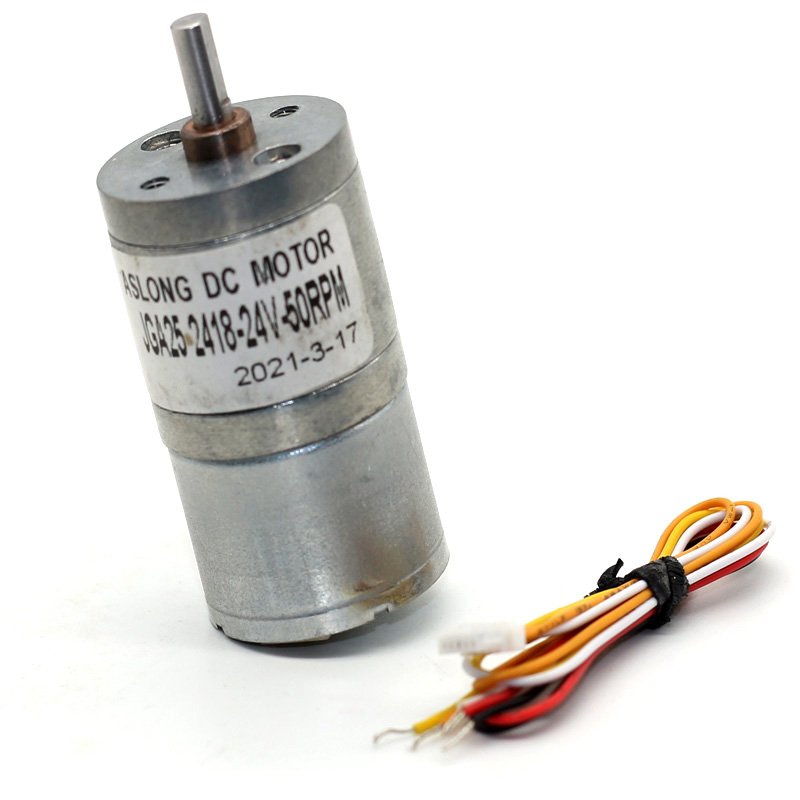 ASLONG JGA25-2418 25mm 12V/24V Mini DC Motor Brushless Reduction Motor Micro Motors Shenzhen Made in China