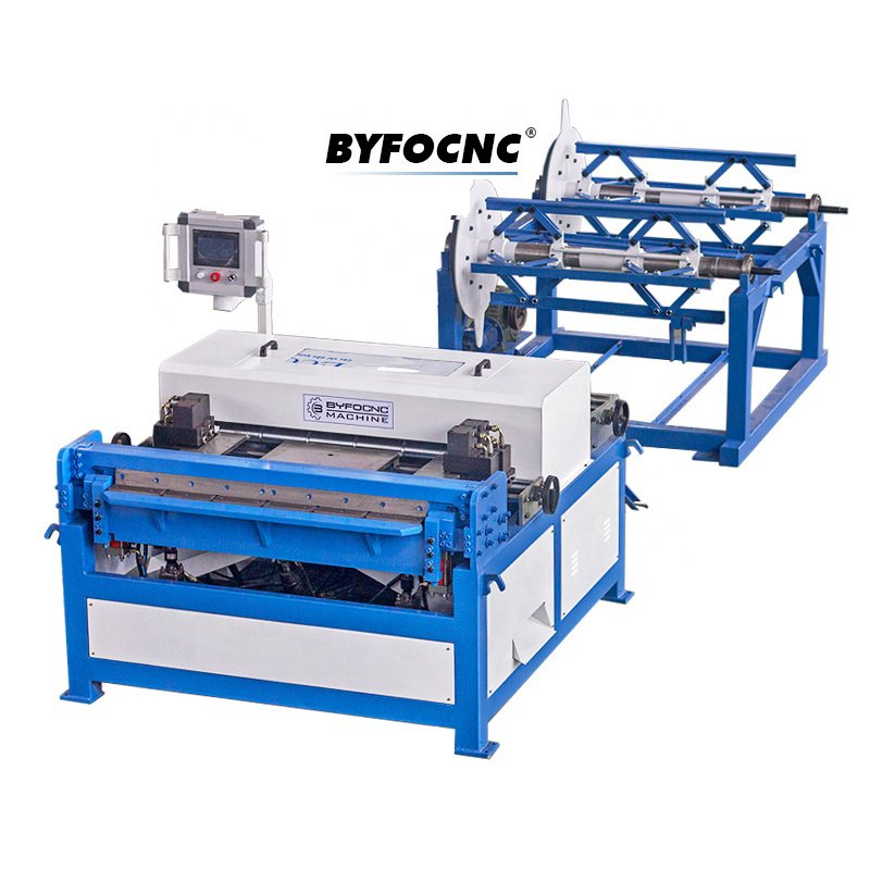 BYFO square Duct Making Machine Aluminum Alloy Duct Auto Production Line 3 Duct Manufacturing Machine