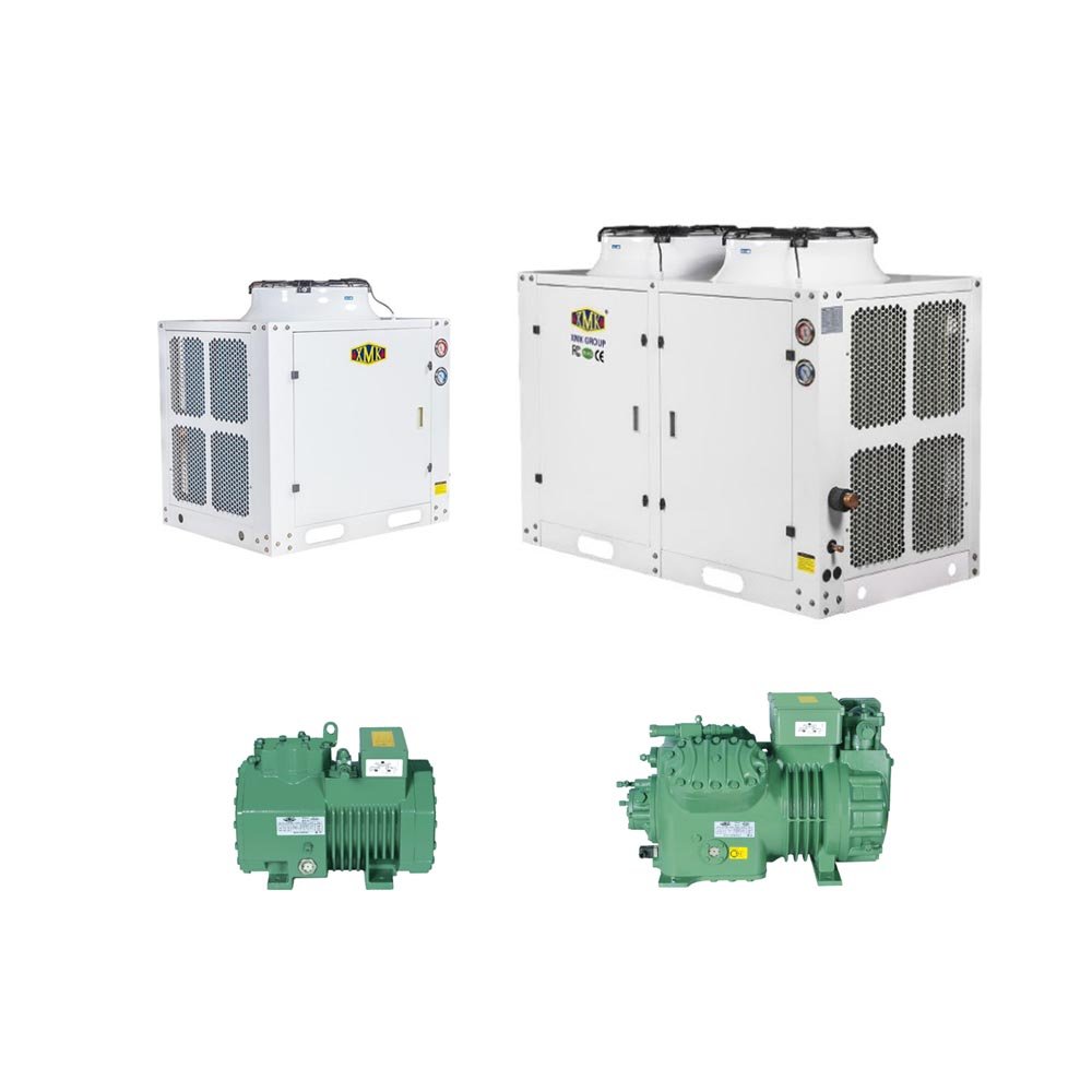 XMK Condensing Unit Scroll Compressor Low Temp R404A BUB Box-type Chiller Top-blower for -20 Cold Room of 20 to 300 square Meter