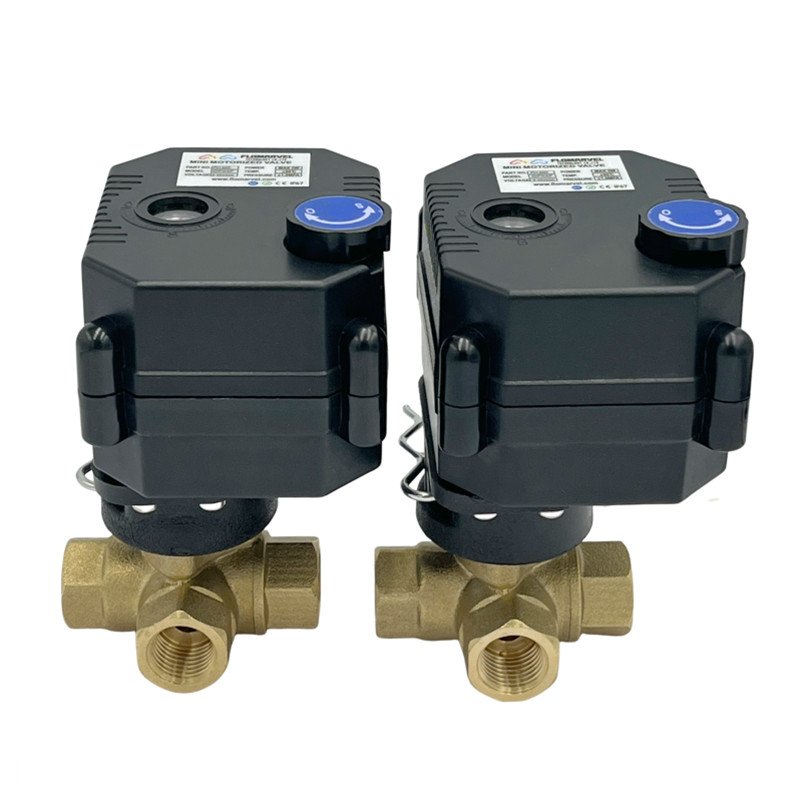 Factory DN15 1/2'' 20 3/4 Inch DN25 12v 24V Modbus RTU RS485 protocol Electrical Motorized Ball Valve for Remote Water Control