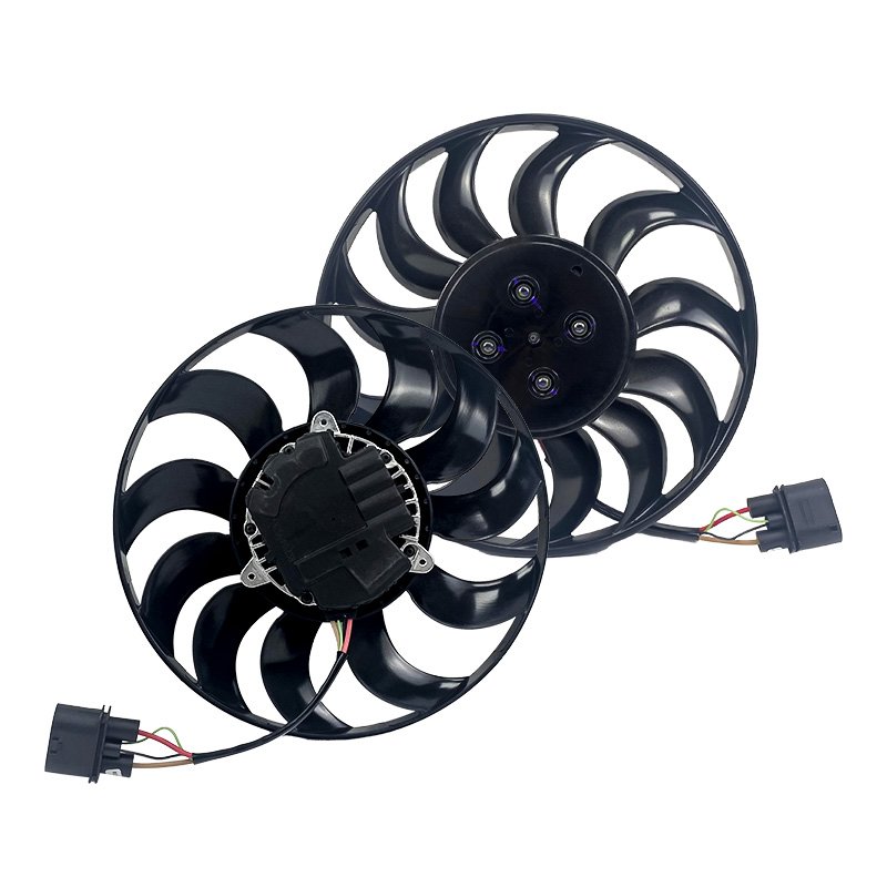 Radiator With Fan Motor Used Aluminum Radiator Cooling Fan Assembly for VW Touareg 3Q0959455C