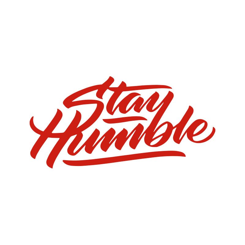 Custom Vehicle Sedan UV Proof Vinyl Reflective Decal Auto Car Hood Bumper Body Scratch Cover Stay Humble DIY AD. Decor Stickers