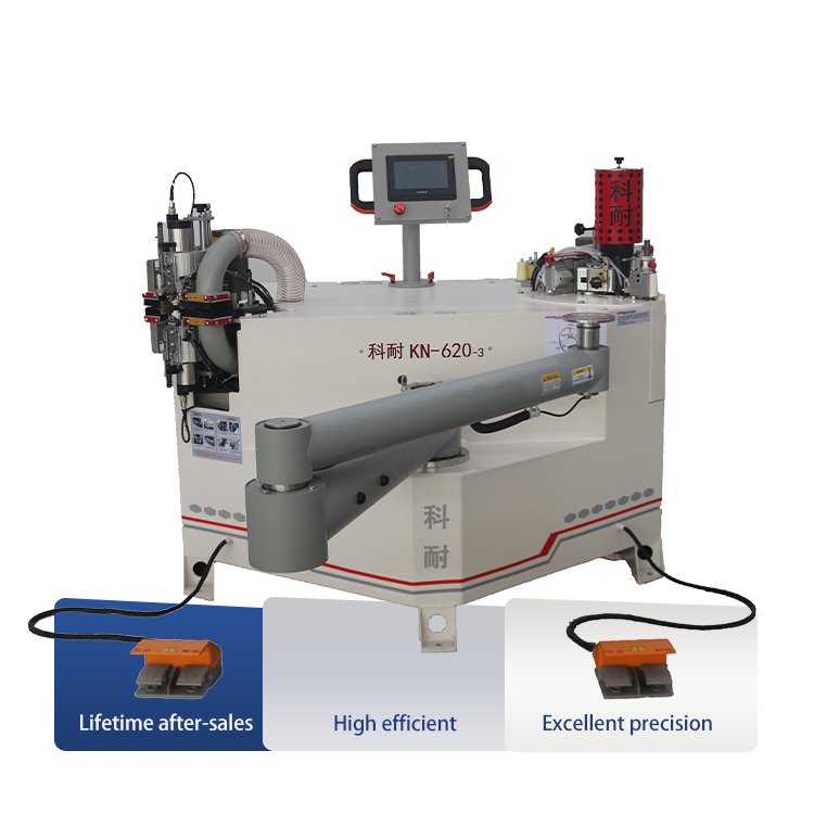 KN630-3 Pur Semi Automatic Edgebander Manual Curve and Straight Edge Banding Trimming Machine for Wood