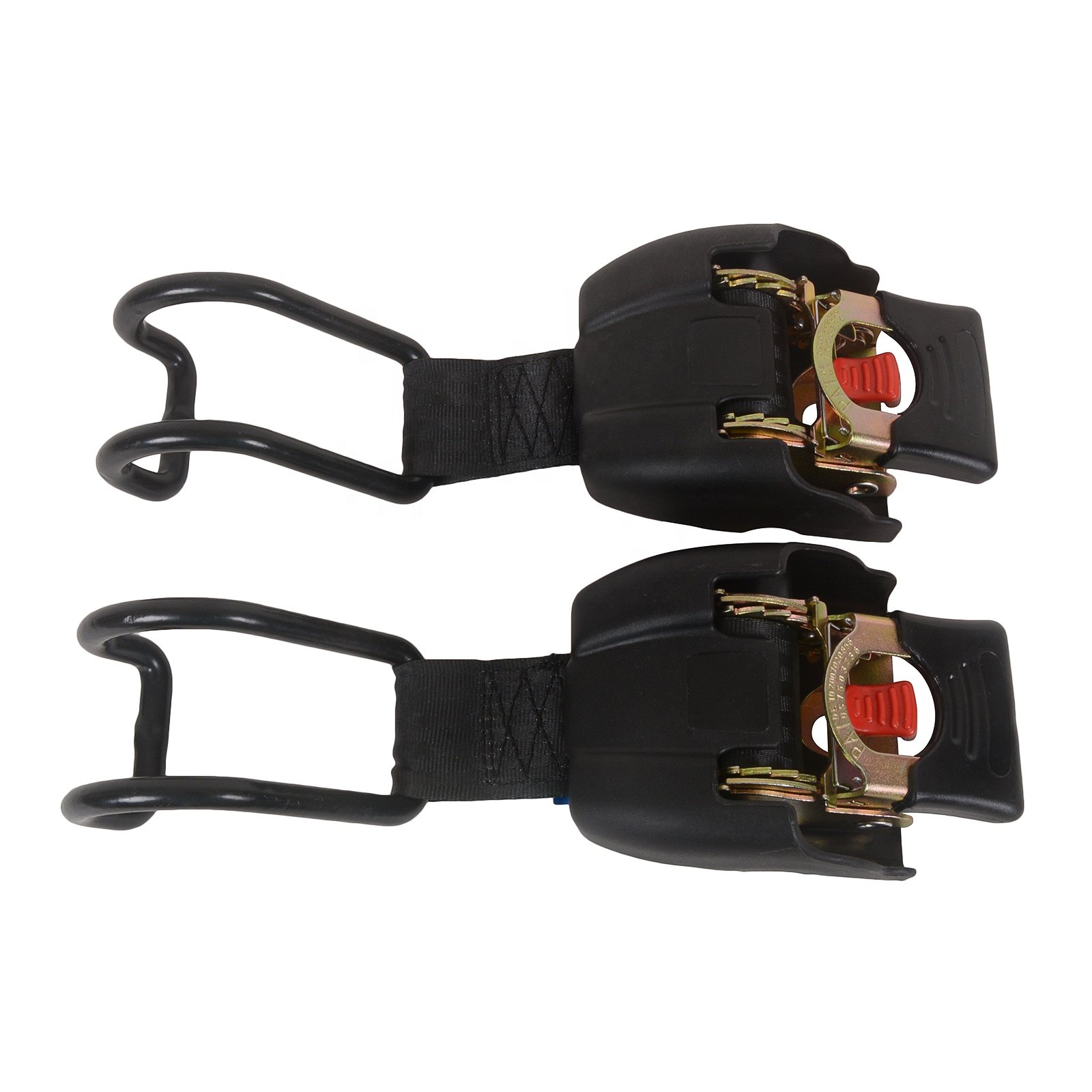 Motorcycle Iron Made Auto Retractable Tie Down Strap with U Hook