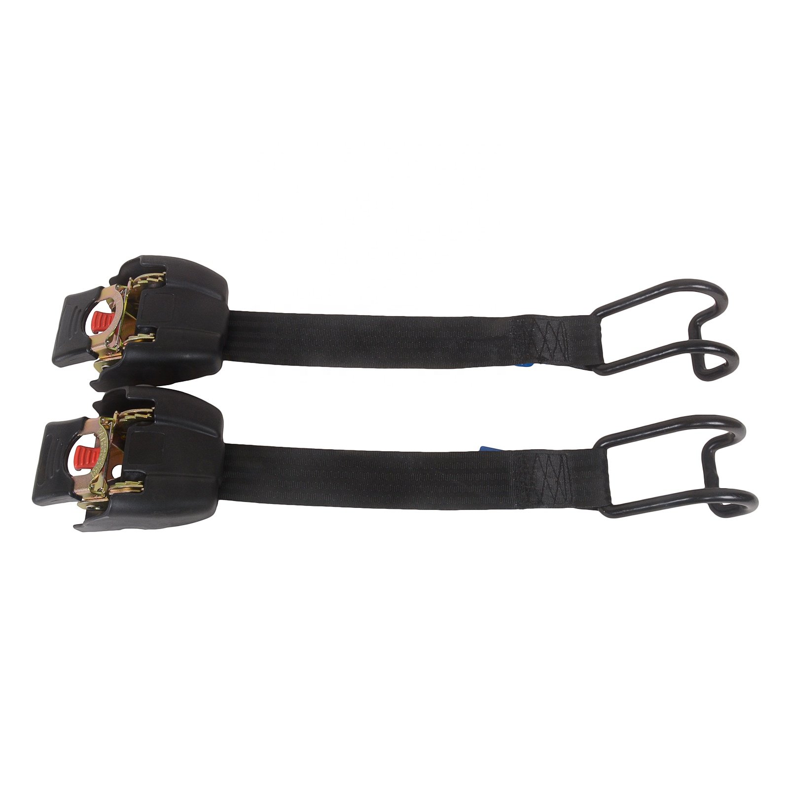 Motorcycle Iron Made Auto Retractable Tie Down Strap with U Hook