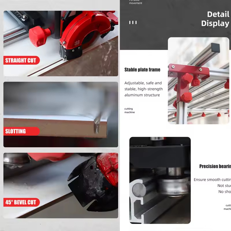Shijing 9510-3200 Automatic 45 Degree Tile Cutting Machine Wet Saw Marble Cutter with Rails Porcelain Tile Cutting Machine