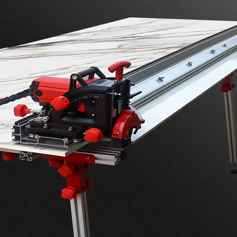 Shijing 9510-3200 Automatic 45 Degree Tile Cutting Machine Wet Saw Marble Cutter with Rails Porcelain Tile Cutting Machine