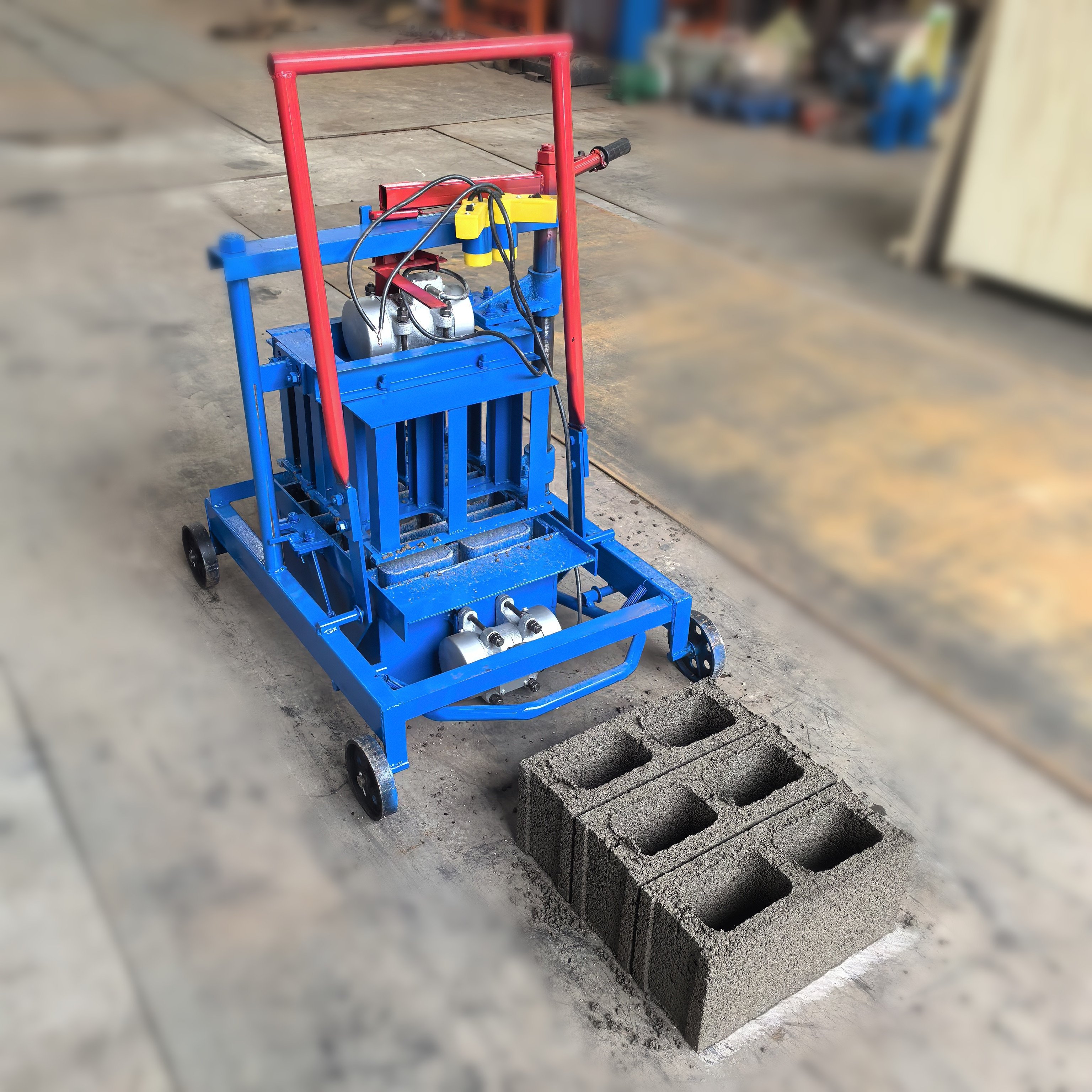 2-45 Small Manual Concrete Cement Block Brick Making Machine for Sale in Uganda