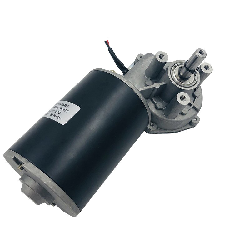 76MM 24V 12V DC High Torque 4 to 20Nm Right Angle Worm Gear Motor for Garage Door