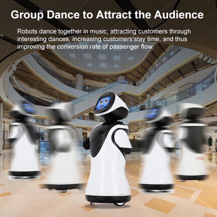Auto Robot Enderezado Commercial Reception Robot for Shopping Mall Welcome Reception Service