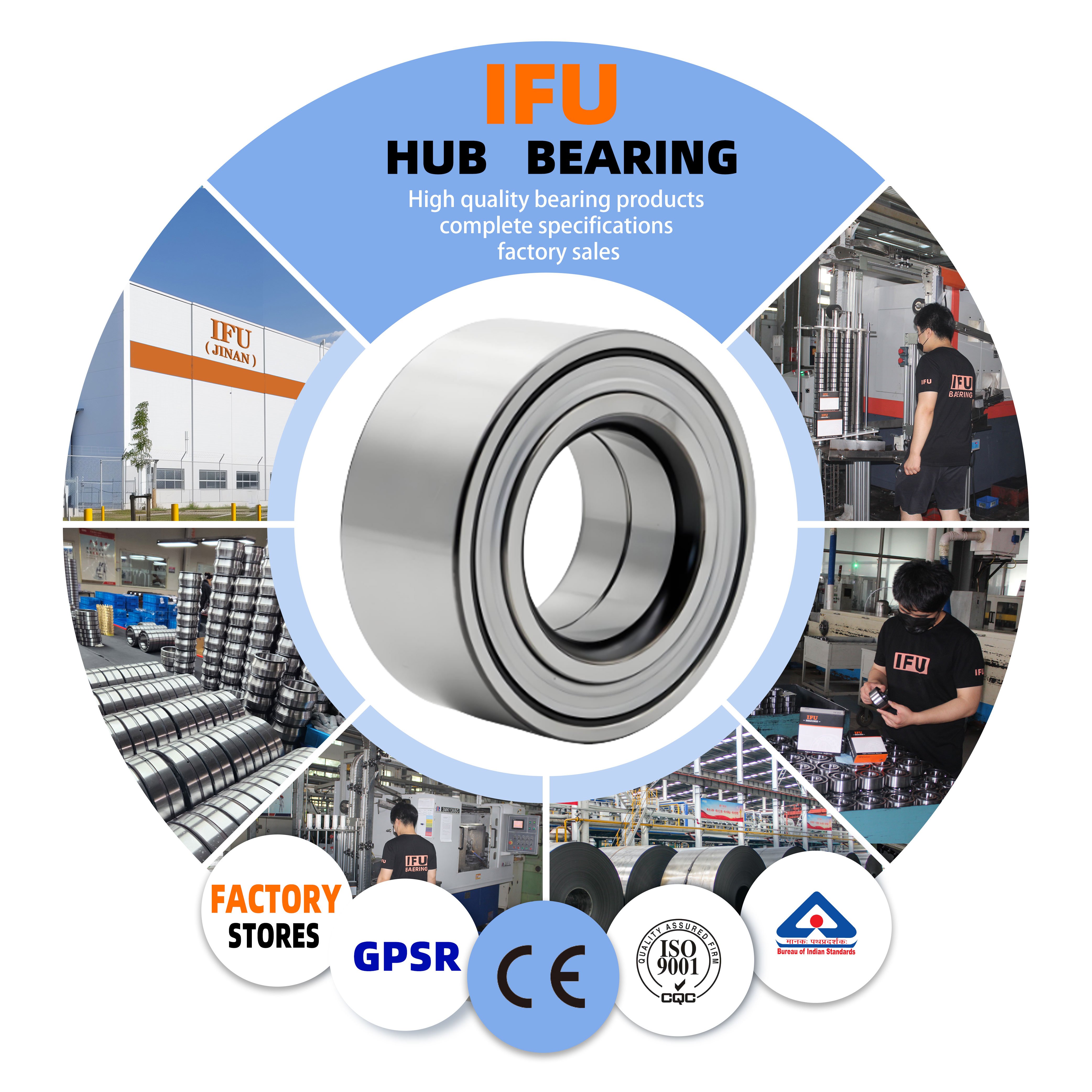 Auto Hub Bearings Car Wheel Bearing Hub Assembly IFU Factory DAC34580024 DU35650035 DAC35700037 Hub Bearing
