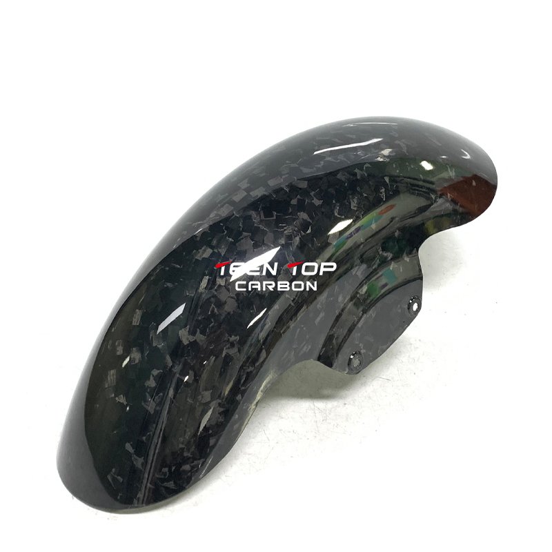 Motorcycle Front Forged Carbon Fender Fit for Harley 2009 to 2023 Touring Street Glide Electra Road King Glide Bagger