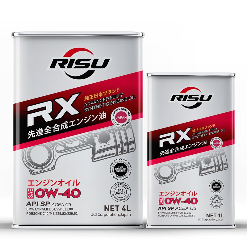 Wholesale Risu Brand High Performance Lubricants Engine Oil 0w 40 Synthetic Engine Oil 4L Auto Car Motor Oil