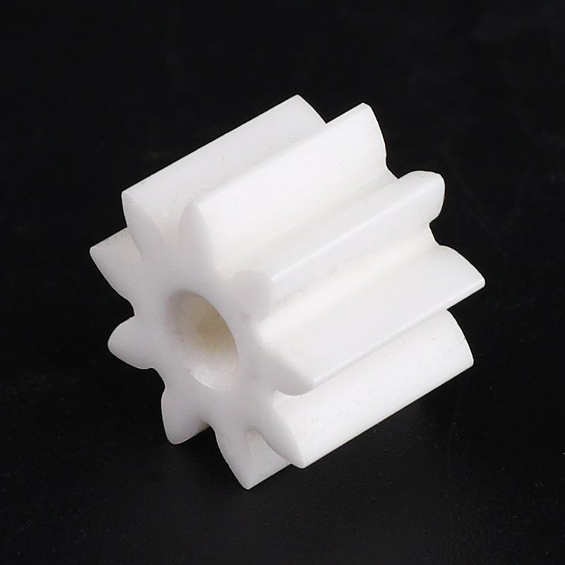 Straight Toothed Cylindrical Gear Industrial Motor Drive Zirconia Alumina Ceramic Spindle Gear Parts