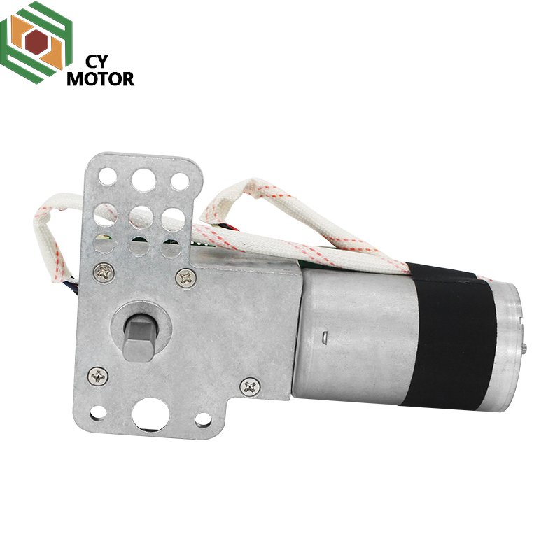 24V BLDC Brushless DC Worm Gear Box Motor 36GZBL3657 36mm Motor with Flat Gearbox for Auto Window Lift