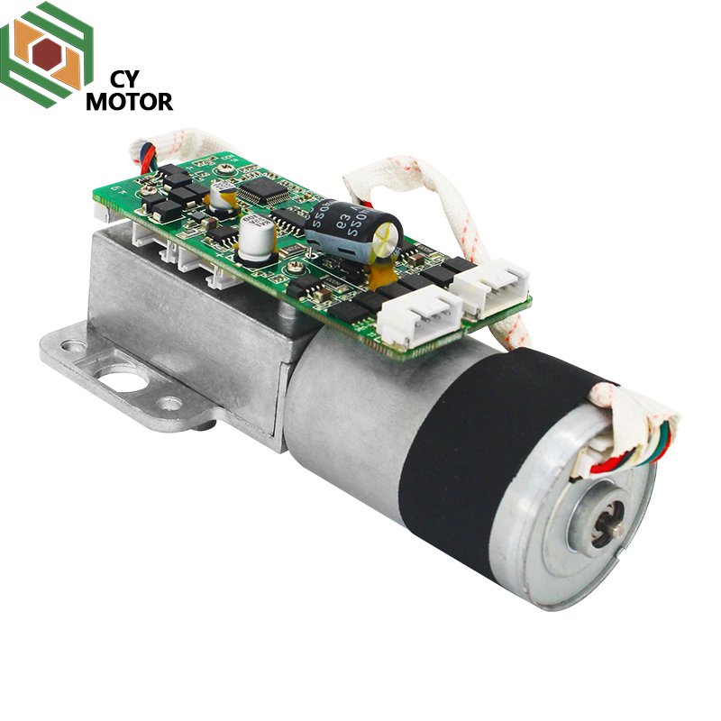 24V BLDC Brushless DC Worm Gear Box Motor 36GZBL3657 36mm Motor with Flat Gearbox for Auto Window Lift