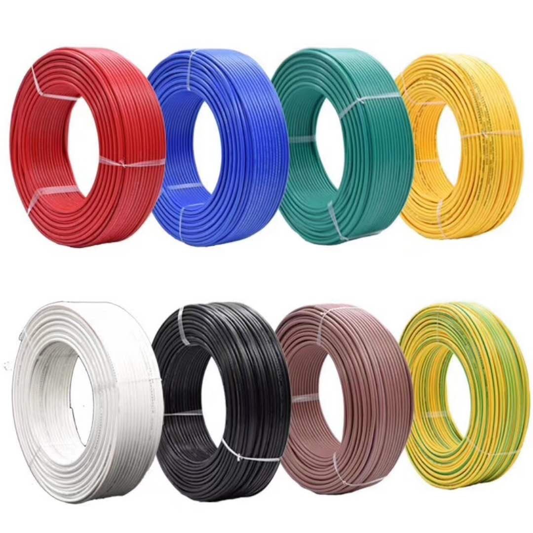 Discount Electronic Cable Architectural Lighting Electrical Cables 1.5mm 2.5mm 4mm 6mm 10mm PVC Copper Solid Insulated BV CN