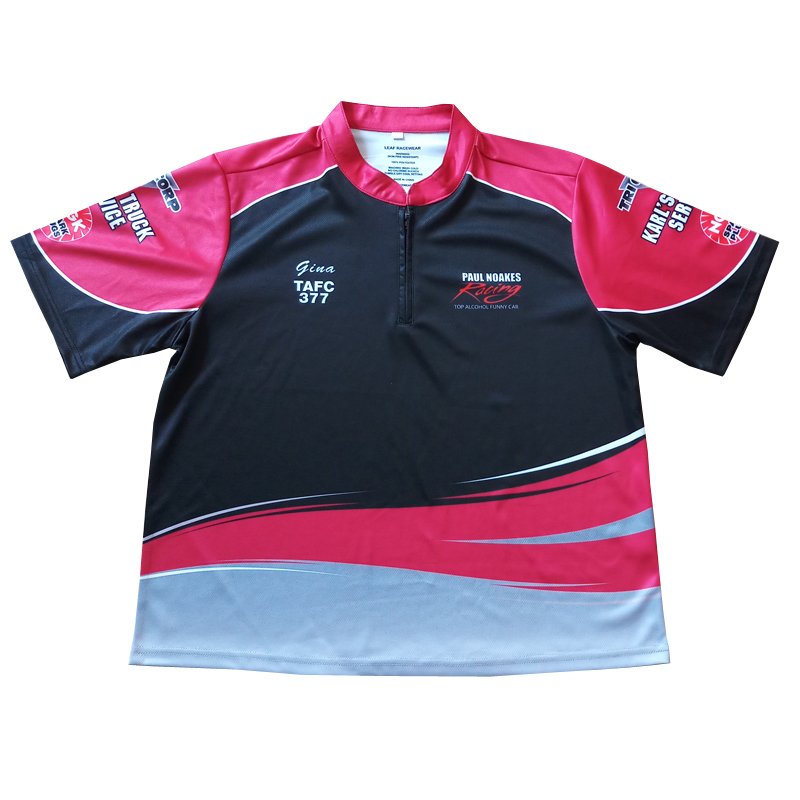 100% Polyester Custom Sublimation Auto Motor Racing Team Polo Shirt