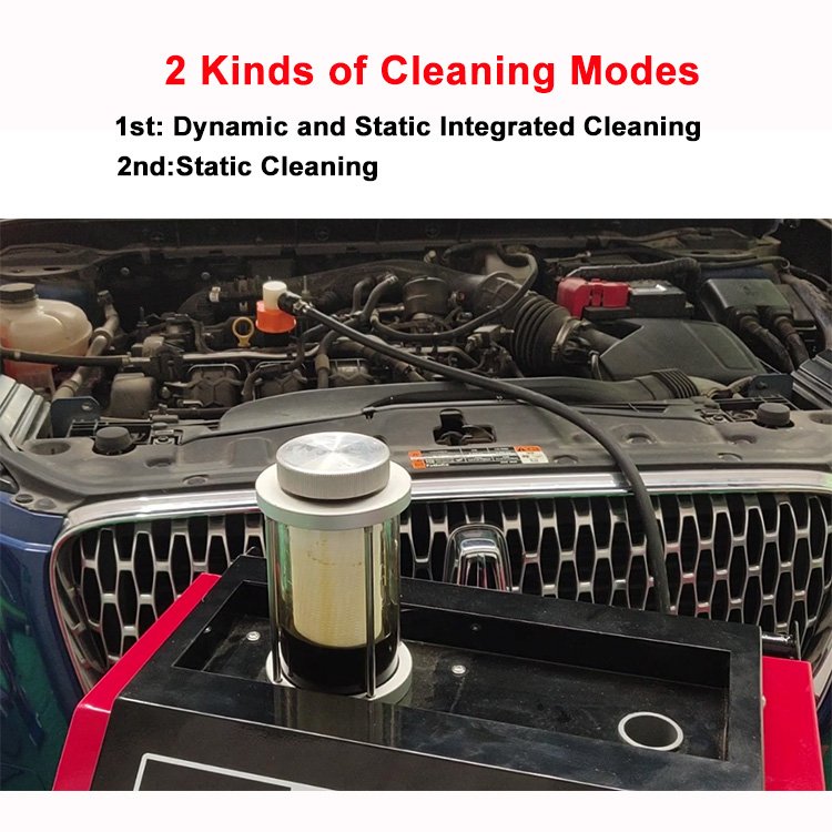 Mobile Engine Cleaning Machine Lubricating System Clean Auto Motor Oil Flushing Machine