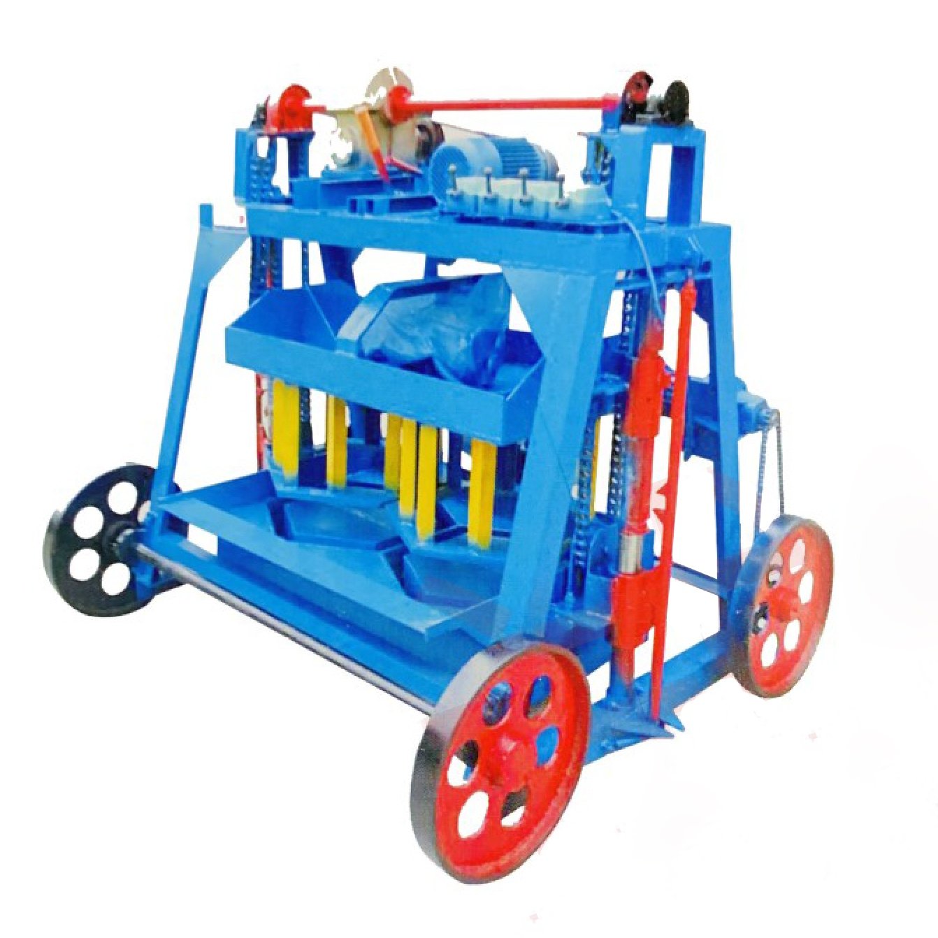 Block Making Machine Semi Automatic Hollow Hallow Concrete Cement Brick Make Machinery
