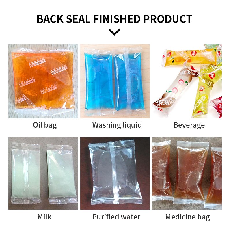 Automatic Milk Bag Packaging Pure Juice Filling Sealing Cooking Mustard Oil Pouch Water Liquid Packing Machine