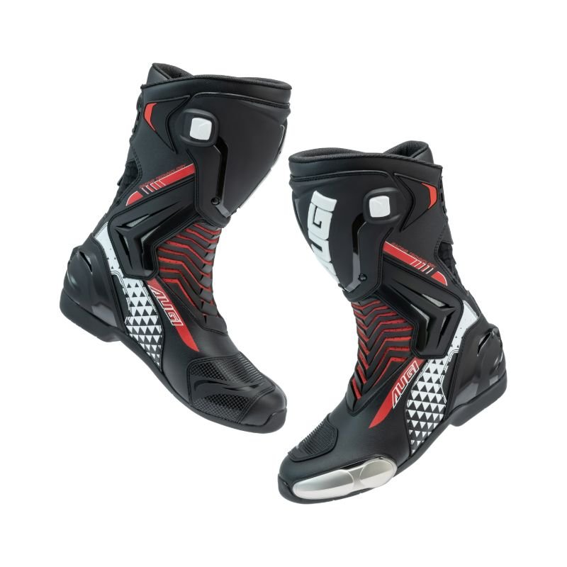 AUGI AR6 Professional Cycling Boots Long Racing Athletic Motorcycle Shoe Anti-fall Wear-resistant Anti-skid Features Rubber