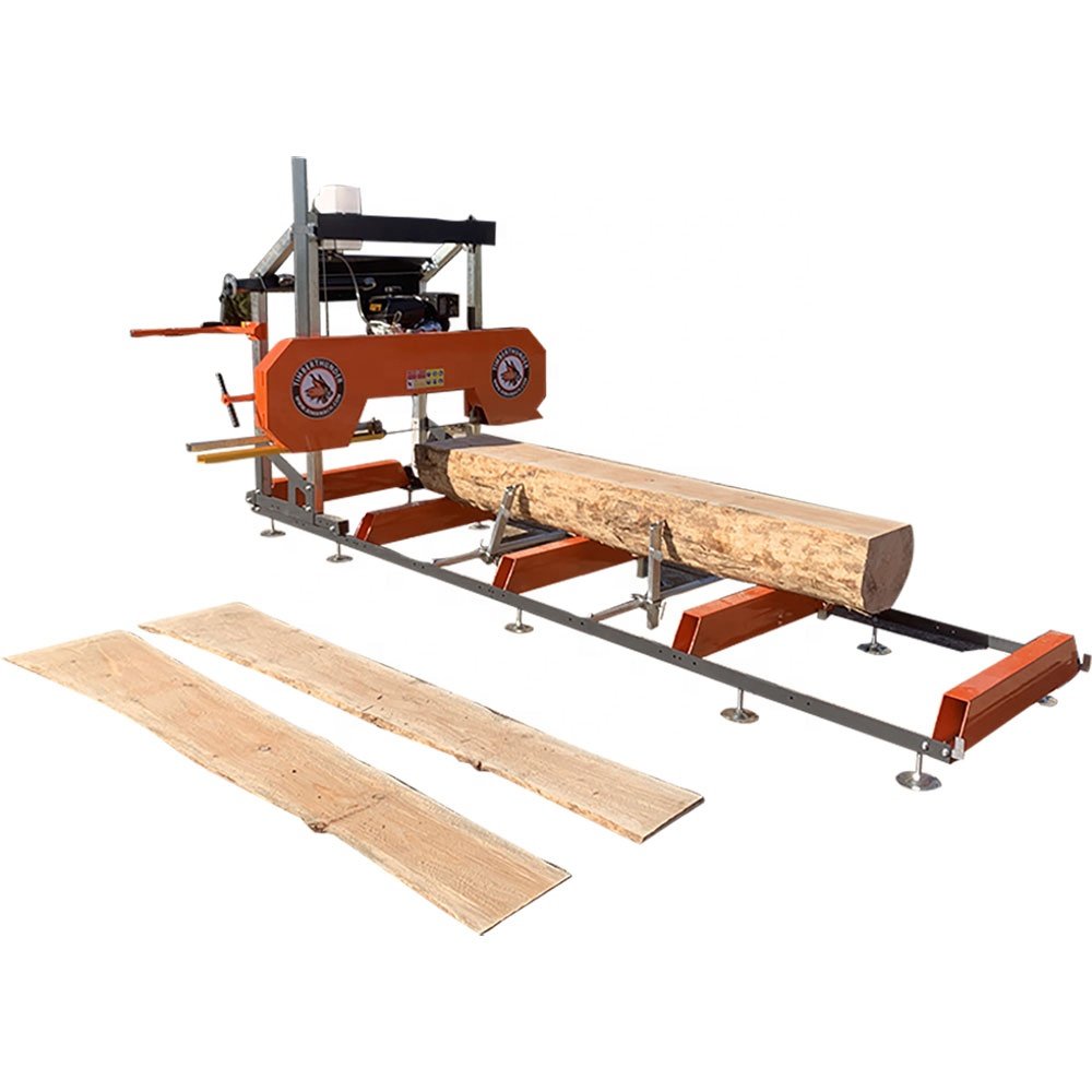 Diesel Horizontal Portable Wood / Log Saw Machines Sawmill with EPA for US Market