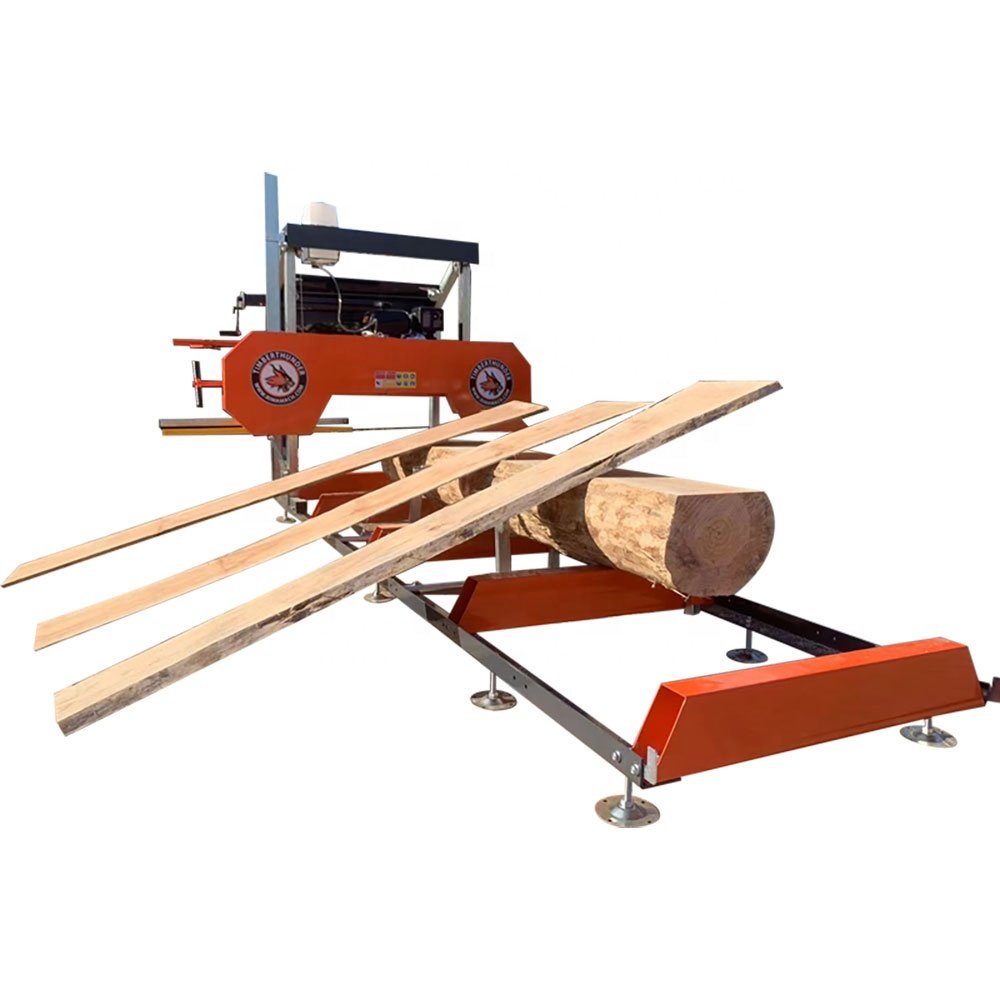 Diesel Horizontal Portable Wood / Log Saw Machines Sawmill with EPA for US Market