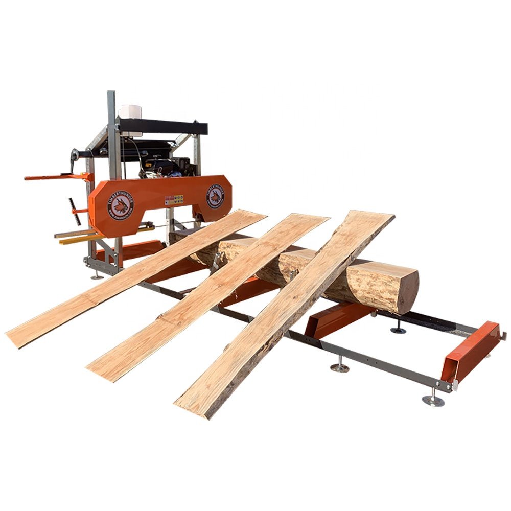 Diesel Horizontal Portable Wood / Log Saw Machines Sawmill with EPA for US Market