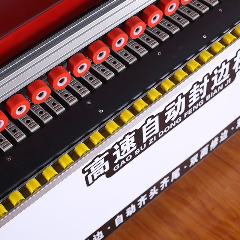 Furniture Cabinet Melamine Mdf Pvc Auto GluingTrimming Buffing Woodworking Semi Automatic Edge Banding Machine