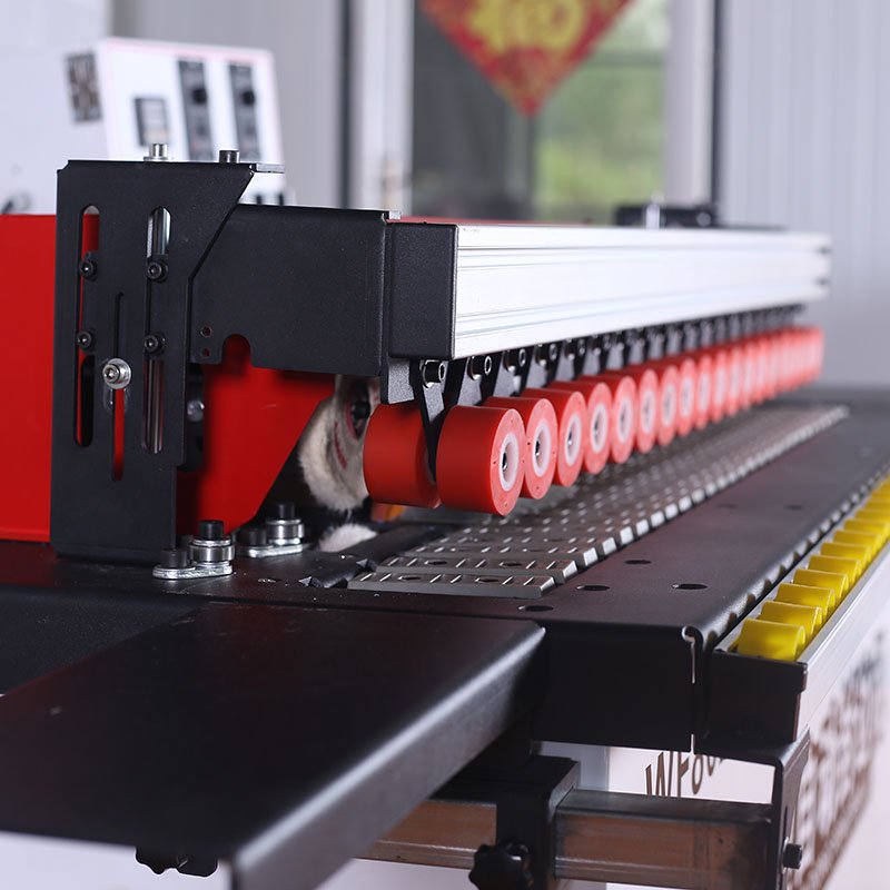 Furniture Cabinet Melamine Mdf Pvc Auto GluingTrimming Buffing Woodworking Semi Automatic Edge Banding Machine