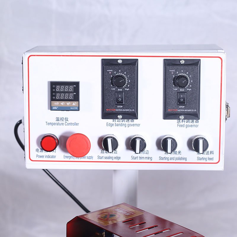Furniture Cabinet Melamine Mdf Pvc Auto GluingTrimming Buffing Woodworking Semi Automatic Edge Banding Machine