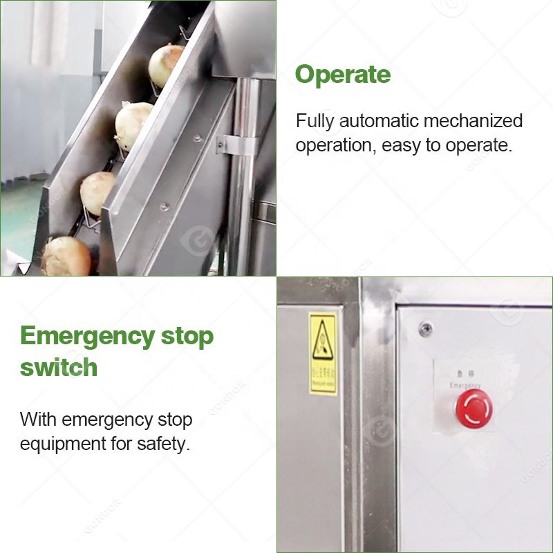 Mini Air Used Remove Spring Onion Wash Commercial Root Cut Skin Peeler Onion Peel Machine and Cutter