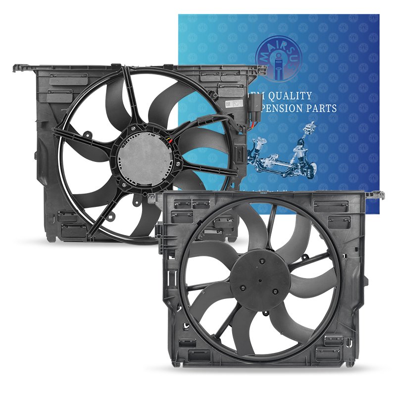 China Auto Parts Motor Solution Air Cooling Car Engine Radiator 17428509741 Fan 5 Series