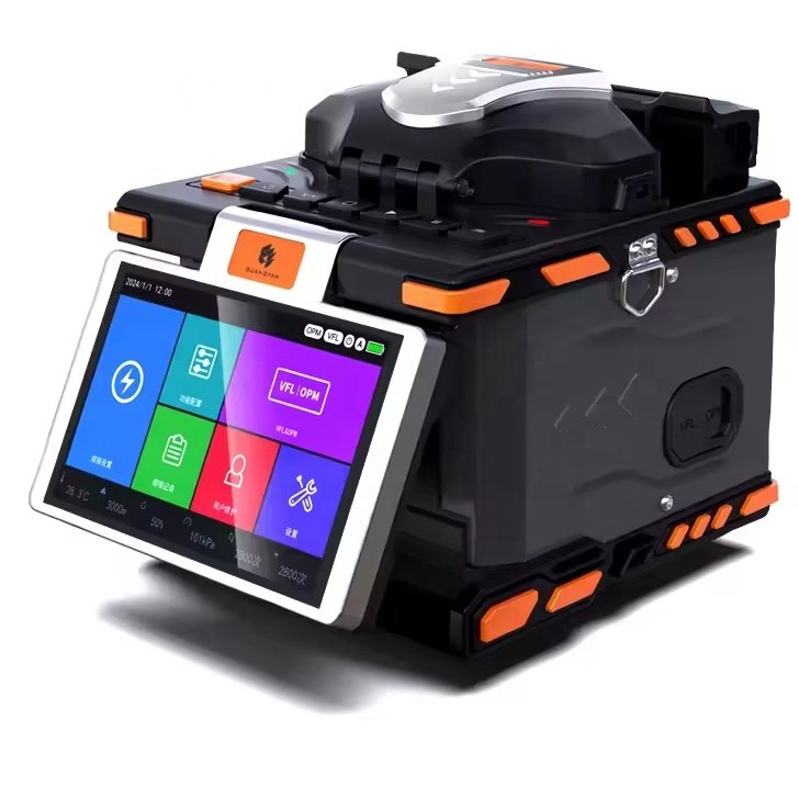 M5 Mini Fiber Fusion Splicer 6 Motor Indoor Network Equipment Used for WiFi & 4G for SM Fiber Optic FTTH Fusion Splicer