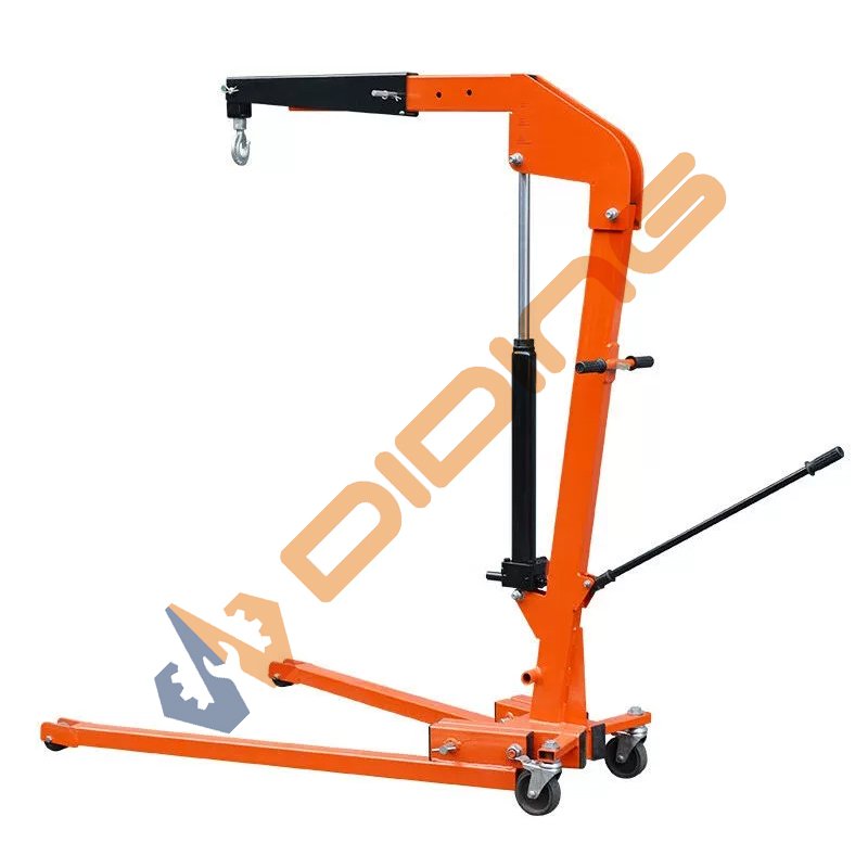 China 1-2 T Full-electric Single Arm Workshop Crane Diding Factory Sale Folding Crane Mini Car Engine
