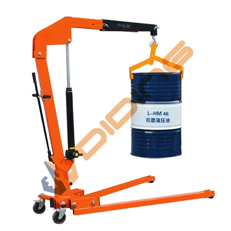 China 1-2 T Full-electric Single Arm Workshop Crane Diding Factory Sale Folding Crane Mini Car Engine
