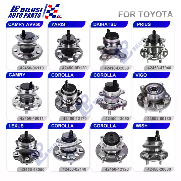 Bilusi Car Spare Parts Auto Clutch Bearing Wheel Hub Bearing for Toyota Honda Nissan Hyundai Mazada Kia
