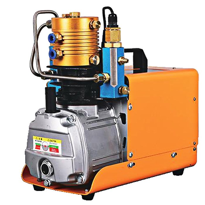 YiBang 350W 110V 60Hz Auto Shut Air Pump Compressor 300Bar Diving 450Psi 500cc 12Min 0-4500psi Scuba PCP Oil Portable Motor