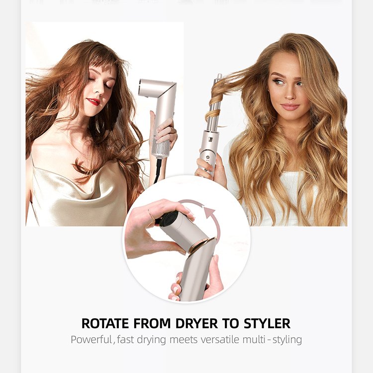 Professional 8 in 1 Hair Dryer Brush Airflow Curling Iron 110000 RPM BLDC Motor Blow Dryer Multi Styler