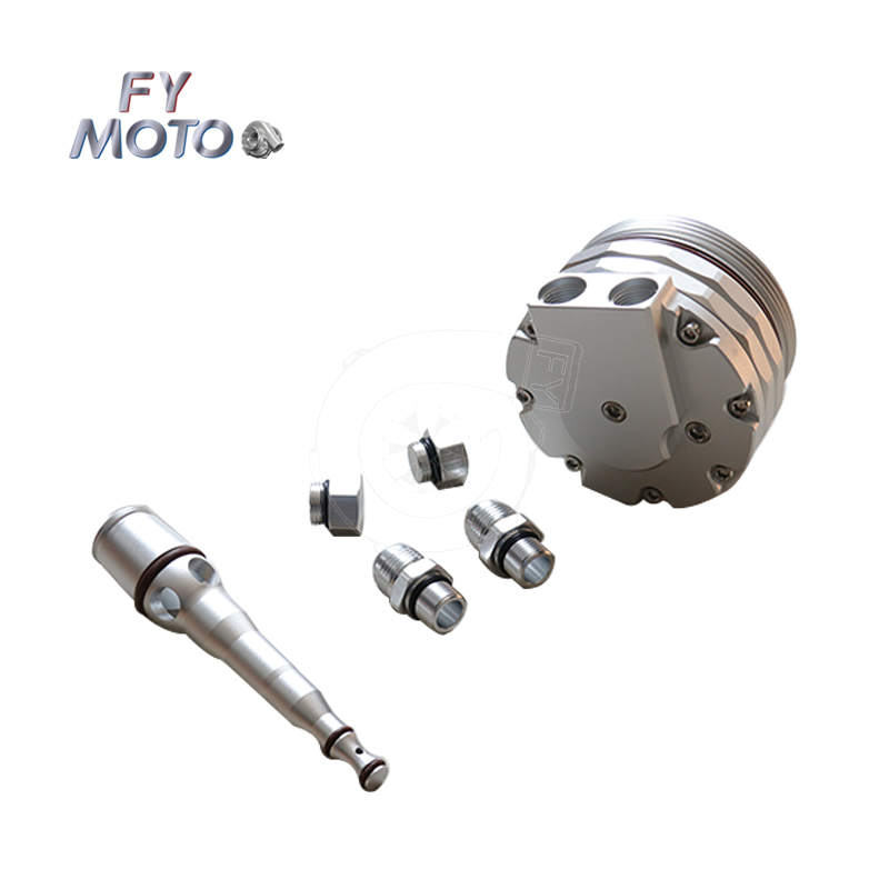 CNC Billet Oil Cooler Filter Lid Cover Cap AN10 Fittings 2 Sensor Ports for BMW M52 M54 M56 E46 E39 E60 E61 X3 X5 Z3 Z4
