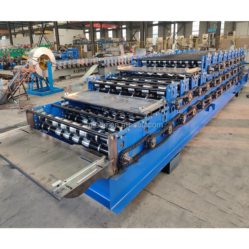 High Quality Corrugated Tile Sheet Three Layer Trapezoidal Roof Tile Making Machine Roll Forming Machinery