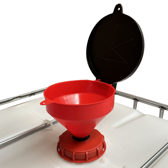 Safety Tank Funnel 250mm Plastic Waste Oil Drain Drum Barrel Funnel With Grill and Lockable Lid