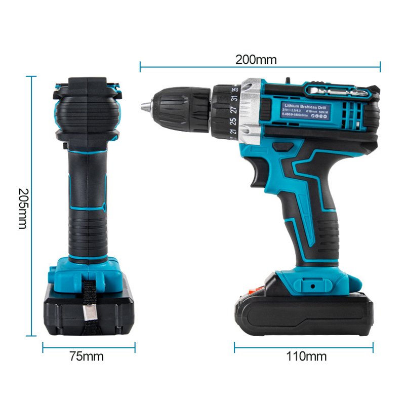 Suitable For Makitas Charging Wrench Brushless Electric Drill Impact Drill Lithium Battery Auto Repair Special Makitas Drill